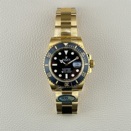 Clean Factory Submariner 126618LN | 41mm Full Gold Black Dial | Premium Replica Watch