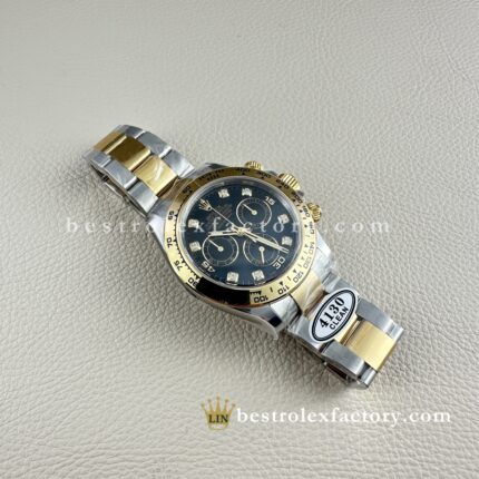 Rolex Daytona 116503-0008 Mostrador Preto com Diamantes – Clean Factory V3