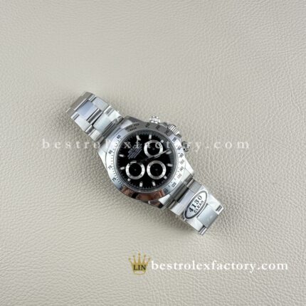 Rolex Daytona 116520-0015 Mostrador Preto – Clean Factory Super Clone de Aço