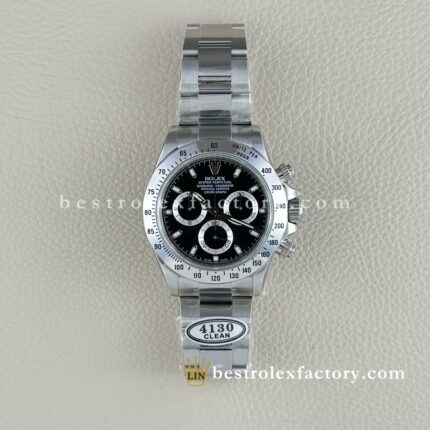 Rolex Daytona 116520-0015 Mostrador Preto – Clean Factory Super Clone de Aço