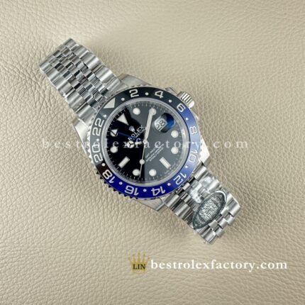 Clean Factory Rolex GMT-Master II 126710BLNR | Bezel Batman V3 | Pulseira Jubilee