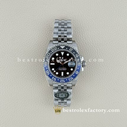 Clean Factory Rolex GMT-Master II 126710BLNR | Bezel Batman V3 | Pulseira Jubilee