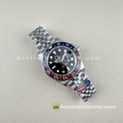 Clean Factory Rolex GMT Master II 126710BLRO | Bezel Pepsi V3 | Pulseira Oyster