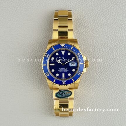 Clean Factory Rolex Submariner 126618LB | 41mm Ouro Completo Mostrador Azul | Melhor RelÃ³gio RÃ©plica