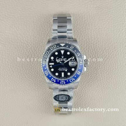 Clean Factory Rolex GMT-Master II 126710BLNR | Bezel Batman V3 | Pulseira Oyster