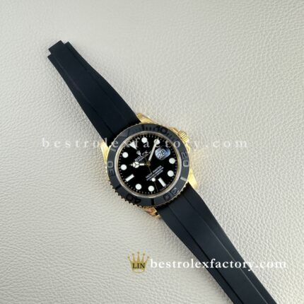 Rolex Yacht-Master 226658 Ouro Amarelo Oysterflex – Réplica Clean Factory Premium