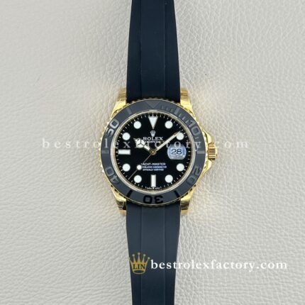 Rolex Yacht-Master 226658 Ouro Amarelo Oysterflex – Réplica Clean Factory Premium