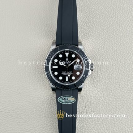 Rolex Yacht-Master 226659 Ouro Branco Oysterflex – Réplica Clean Factory Premium