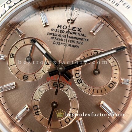 Rolex Daytona 116505-0012 Rosa Baguete – Clean Factory Super Clone V3