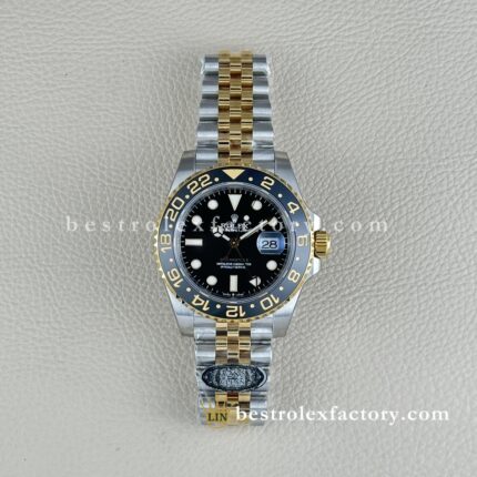 Clean Factory Rolex GMT-Master II 126713GRNR | Bicolor | Bisel Preto Cinza