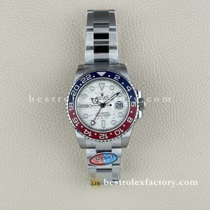 Clean Factory Rolex GMT Master II 126719BLRO | Mostrador de Meteorito | Pepsi Ouro Branco