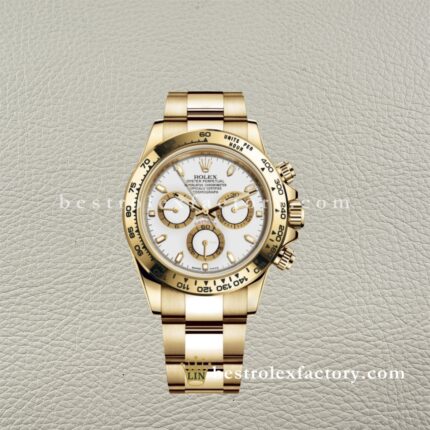 Rolex Daytona 116508-0001 Mostrador Branco – Clean Factory Super Clone Réplica Premium