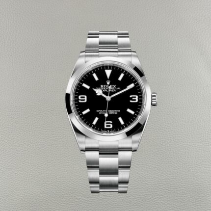 Rolex Explorer 124270 Preto – Réplica Clean Factory Super Clone 36mm