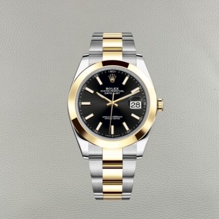 Rolex Datejust 126303-0013 Preto Bicolor – Super Clone Clean Factory