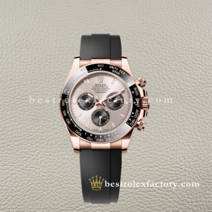 Clean Factory Rolex Daytona 126518LN-0008 Mostrador Preto Marcadores Aplicados Ouro Subdiais Pretos Caracol Ouro Amarelo – Dandong 4131 | Oysterflex