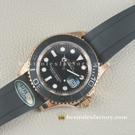Rolex Yacht-Master 126655 Everose Oysterflex – Réplica Clean Factory Super Clone