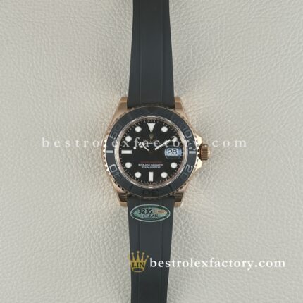 Rolex Yacht-Master 126655 Everose Oysterflex – Réplica Clean Factory Super Clone