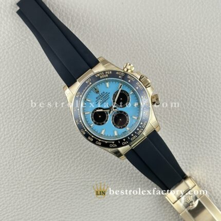 Clean Factory Rolex Daytona 126518LN-0014 Tiffany Blue Mostrador Turquesa Subdiais Pretos - Dandong 4131 | Exclusivo