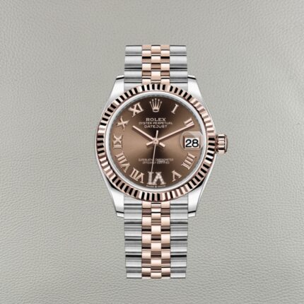 Rolex Lady Datejust 278271-0004 Chocolate com Diamantes | Clean Factory Super Clone 31mm