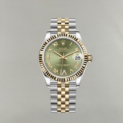 Rolex Datejust 278273-0016 Super Clone | Reloj de Mujer con Esfera Verde Oliva y Diamantes