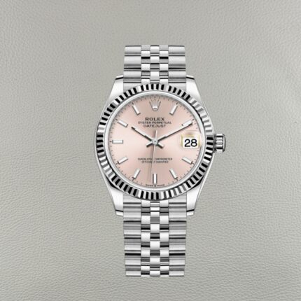 Rolex Datejust 278274-0014 Clean Factory | Mostrador Rosa com Bisel em Ouro Branco 31mm